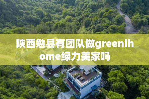 陕西勉县有团队做greenihome绿力美家吗