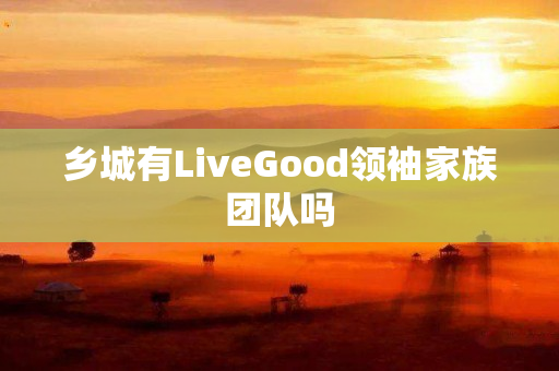 乡城有LiveGood领袖家族团队吗