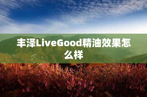 丰泽LiveGood精油效果怎么样