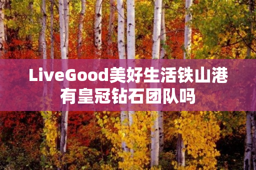 LiveGood美好生活铁山港有皇冠钻石团队吗