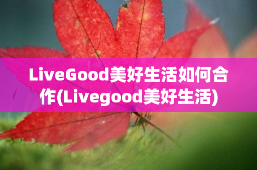 LiveGood美好生活如何合作(Livegood美好生活)