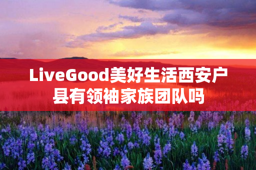 LiveGood美好生活西安户县有领袖家族团队吗