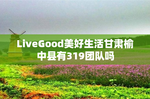 LiveGood美好生活甘肃榆中县有319团队吗