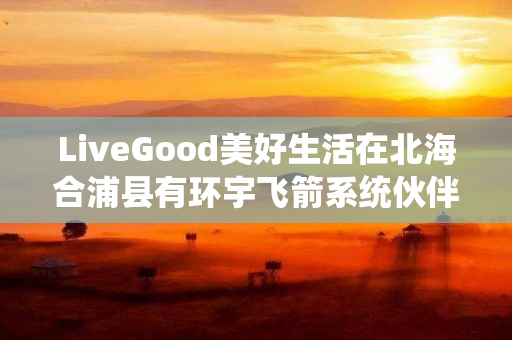 LiveGood美好生活在北海合浦县有环宇飞箭系统伙伴吗