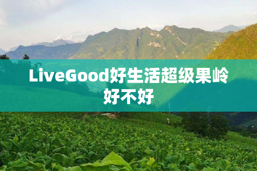 LiveGood好生活超级果岭好不好