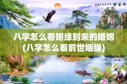 八字怎么看姻缘到来的婚姻(八字怎么看前世姻缘)