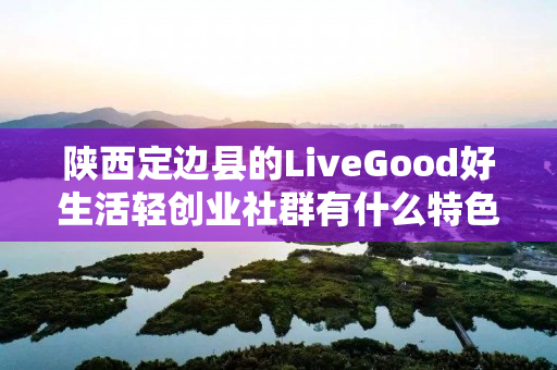 陕西定边县的LiveGood好生活轻创业社群有什么特色