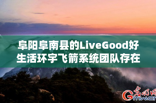 阜阳阜南县的LiveGood好生活环宇飞箭系统团队存在吗