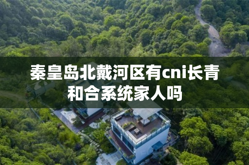 秦皇岛北戴河区有cni长青和合系统家人吗