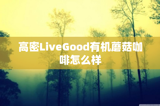 高密LiveGood有机蘑菇咖啡怎么样